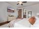 Relaxing bedroom with ensuite bathroom and mountain views at 14179 E Kalil Dr, Scottsdale, AZ 85259