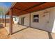 Covered patio with brick flooring and metal roof at 1743 W Verde Ln, Phoenix, AZ 85015