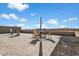 Relaxing backyard patio with seating area and string lights at 23527 W Estes Way, Buckeye, AZ 85326