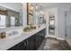 Spa-like Primary bathroom with double vanity and large shower at 26698 N 104Th Way, Scottsdale, AZ 85262