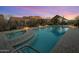 Community pool and spa with a relaxing atmosphere at 26698 N 104Th Way, Scottsdale, AZ 85262