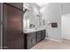 Bathroom with double vanity and granite countertops at 26818 N 66Th Ln, Phoenix, AZ 85083