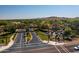 Aerial view of community entrance with landscaped medians and gated access at 29308 N 132Nd Ln, Peoria, AZ 85383