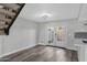 Dining area with hardwood floors and french doors to a patio at 2968 E Clarendon Ave, Phoenix, AZ 85016