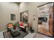 Welcoming entryway with cozy seating and views into the living room at 34709 N 48Th St, Cave Creek, AZ 85331