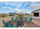 Relaxing firepit area with seating in the backyard at 34709 N 48Th St, Cave Creek, AZ 85331