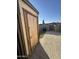 Small backyard with storage shed and paved area at 3646 N 69Th Ave # 55, Phoenix, AZ 85033