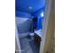 Bathroom with blue walls, a shower/tub combo, and vanity at 3646 N 69Th Ave # 55, Phoenix, AZ 85033