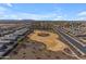 Aerial view of neighborhood and park at 37029 N Andravida Dr, San Tan Valley, AZ 85140