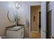 Bathroom with single vanity and granite countertop at 38844 N Spur Cross Rd, Cave Creek, AZ 85331