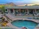 Stunning pool and spa with waterfall feature at 38844 N Spur Cross Rd, Cave Creek, AZ 85331