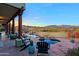 Relaxing pool area with mountain views and patio seating at 38844 N Spur Cross Rd, Cave Creek, AZ 85331