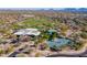 Aerial view of community amenities including pool, tennis courts, and clubhouse at 3982 E Sandpiper Dr, Phoenix, AZ 85050