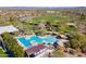 Resort-style pool and spa with expansive deck at 3982 E Sandpiper Dr, Phoenix, AZ 85050