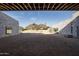 View of a home's courtyard under construction, mountain backdrop at 5120 N Casa Blanca Dr, Paradise Valley, AZ 85253