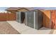 Two convenient storage sheds for extra storage space at 5609 W Posse Dr, Eloy, AZ 85131