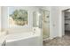 Bathroom features a bathtub and shower at 6634 E Preston St, Mesa, AZ 85215