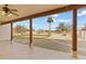 Covered patio with mountain views and backyard access at 7110 W Villa Lindo Dr, Peoria, AZ 85383