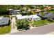 Aerial view of a single-story home with a landscaped yard and walkway at 7528 N 10Th St, Phoenix, AZ 85020