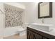 Bathroom with updated vanity and mosaic tile at 921 E Becker Ln, Phoenix, AZ 85020