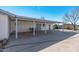 Backyard with covered patio and brick pavers at 955 N Jay St, Chandler, AZ 85225