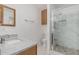 Bathroom with shower, toilet and granite vanity at 955 N Jay St, Chandler, AZ 85225