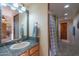 Bathroom with single sink vanity and shower at 9823 E Dead Sure Pl, Gold Canyon, AZ 85118