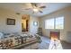 Bedroom with ensuite bath and mountain views at 9823 E Dead Sure Pl, Gold Canyon, AZ 85118