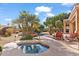 Private spa surrounded by palm trees at 11691 E Turquoise Ave, Scottsdale, AZ 85259