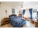 Bedroom with a double bed and window with shutters at 14607 W Sky Hawk Dr, Sun City West, AZ 85375