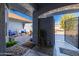 Private courtyard with brick patio and seating at 14607 W Sky Hawk Dr, Sun City West, AZ 85375