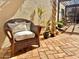 Close up of the patio's comfortable outdoor seating and decorative touches creating an inviting outdoor retreat at 18805 E Loredo Ln, Rio Verde, AZ 85263