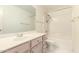 Clean bathroom with updated vanity and shower/tub combo at 20435 N 39Th Dr, Glendale, AZ 85308