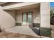 Covered patio with french doors leading outside at 22174 E Creekside Dr, Queen Creek, AZ 85142