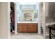 Clean bathroom with double vanity and a shower at 23187 W Lasso Ln, Buckeye, AZ 85326