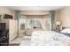 Bedroom with bay window and built-in dresser at 23187 W Lasso Ln, Buckeye, AZ 85326