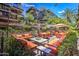 Relaxing community patio with comfortable seating and a water feature at 7131 E Rancho Vista Dr # 3002, Scottsdale, AZ 85251