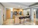 Modern kitchen with granite countertops and island at 7131 E Rancho Vista Dr # 3002, Scottsdale, AZ 85251