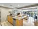 Modern kitchen with granite countertops and stainless steel appliances at 7131 E Rancho Vista Dr # 3002, Scottsdale, AZ 85251