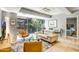 Spacious living room with large windows and modern furniture at 7131 E Rancho Vista Dr # 3002, Scottsdale, AZ 85251