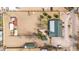 Overhead view of the property showing the house, corrals, and ample land at 9120 E Dennis St, Mesa, AZ 85207