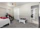 bedroom with a closet, grey carpet, a toy table, and themed decor at 9120 E Dennis St, Mesa, AZ 85207