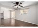 Bright dining area with tile floors and sliding glass door access to backyard at 1061 W 5Th St, Mesa, AZ 85201