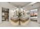 Double vanity bathroom with modern design and walk-in closet access at 10639 E Fernwood Ln, Scottsdale, AZ 85262