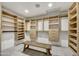 Large walk-in closet with ample shelving and drawers at 10639 E Fernwood Ln, Scottsdale, AZ 85262