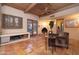 Living area with built-in seating and tiled floors at 26325 N 107Th Way, Scottsdale, AZ 85255