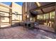 Outdoor patio area with built in bar and seating at 26325 N 107Th Way, Scottsdale, AZ 85255