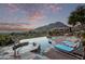 Luxury pool and spa with mountain views at 11510 E Mirasol Cir, Scottsdale, AZ 85255