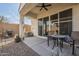 Covered patio with seating area and grill at 1255 N Arizona Ave # 1109, Chandler, AZ 85225