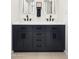 Double vanity bathroom with modern dark cabinetry at 1437 W Ross Ave, Phoenix, AZ 85027